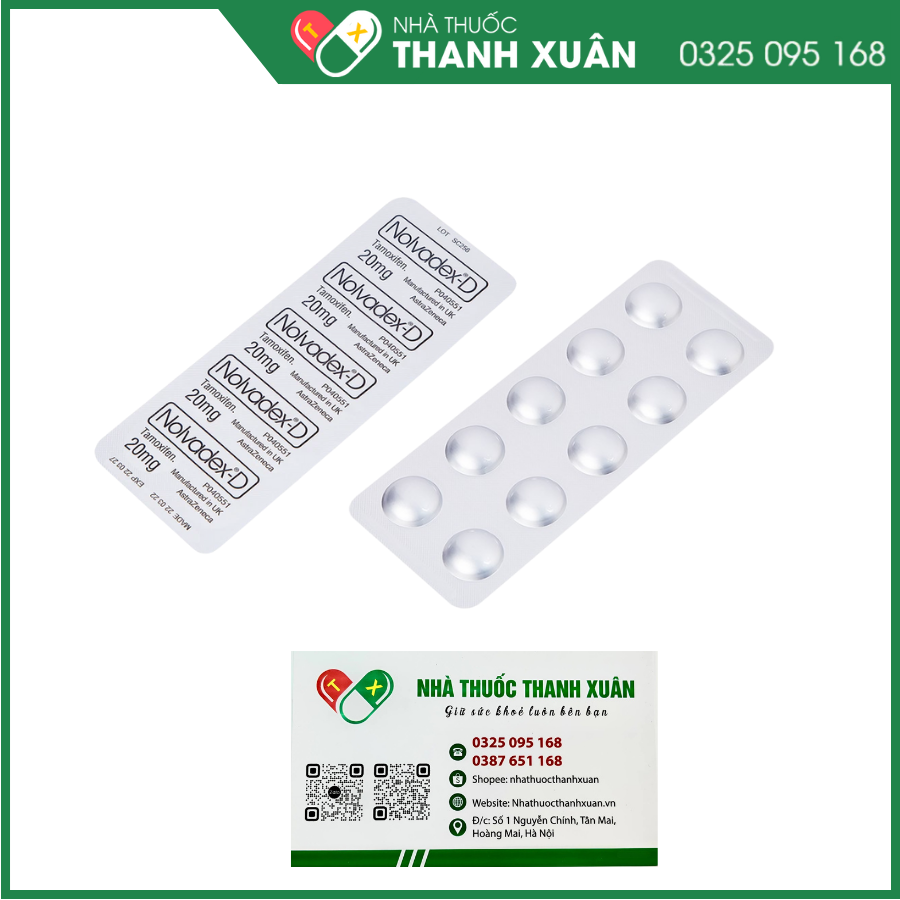 Nolvadex-D điều trị ung thư biểu mô tuyến vú