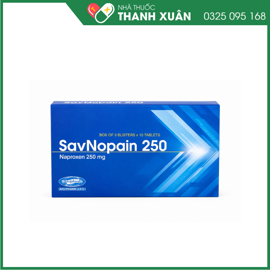 Sav Nopain 250 chống viêm, giảm đau hiệu quả