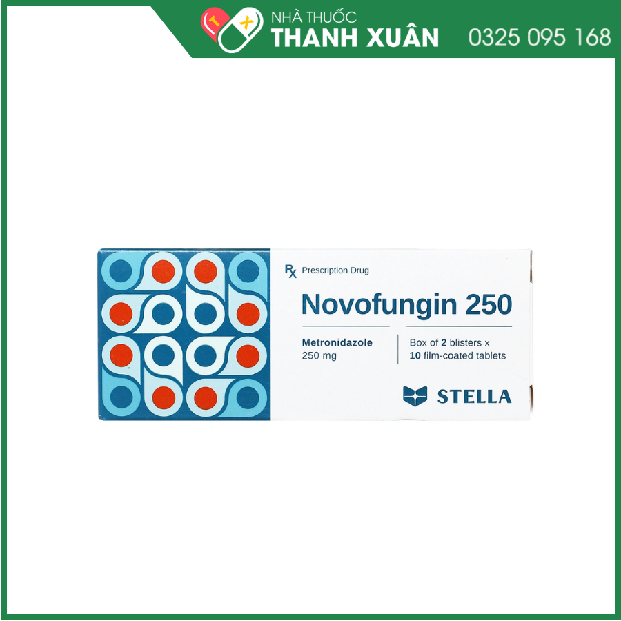 Thuốc Novofungin 250 Stella điều trị và phòng ngừa nhiễm khuẩn kỵ khí