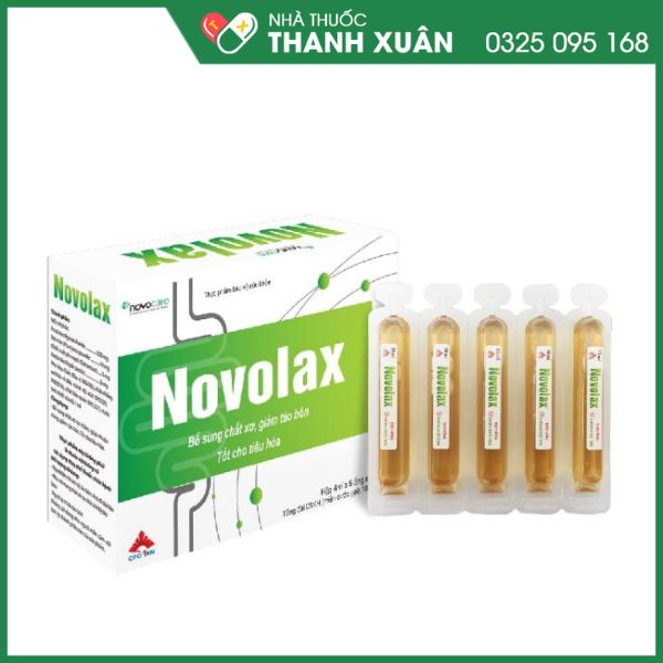 Novolax ống uống chất xơ hòa tan giảm táo bón