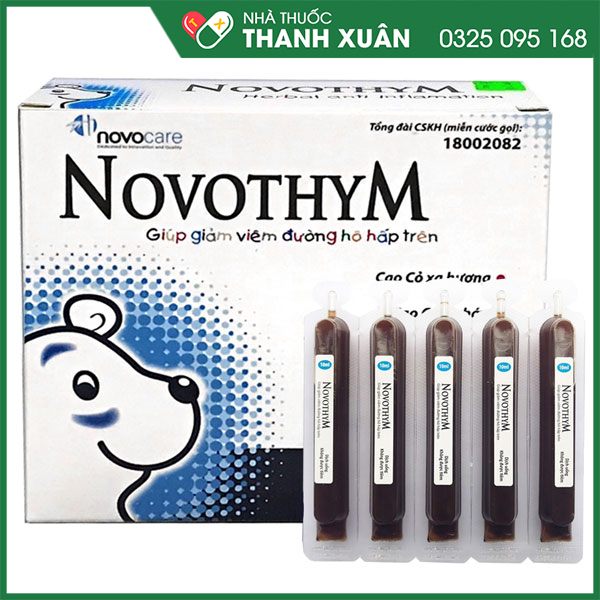 Novothym giúp con giảm lệ thuộc kháng sinh
