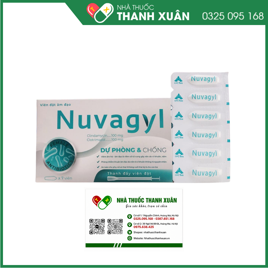 Viên đặt âm đạo Nuvagyl