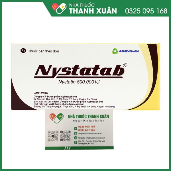 Thuốc Nystatab dự phòng và điều trị nhiễm nấm Candida ở đường tiêu hóa