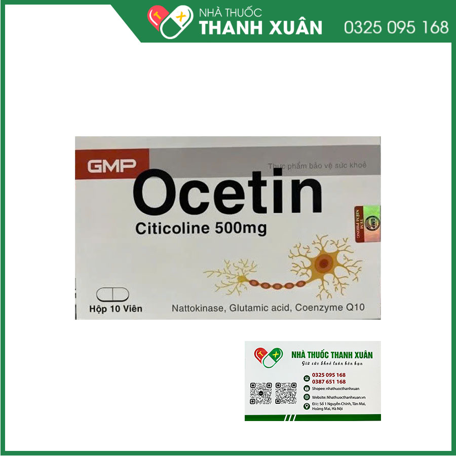 Viên uống Ocetin giúp hỗ trợ tăng lưu thông máu não, cải thiện hội chứng tiền đình