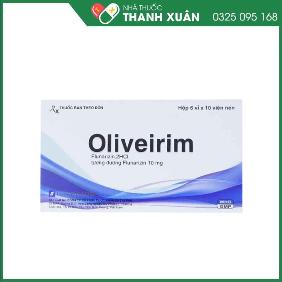 Thuốc Oliveirim điều trị dự phòng cơn đau nửa đầu