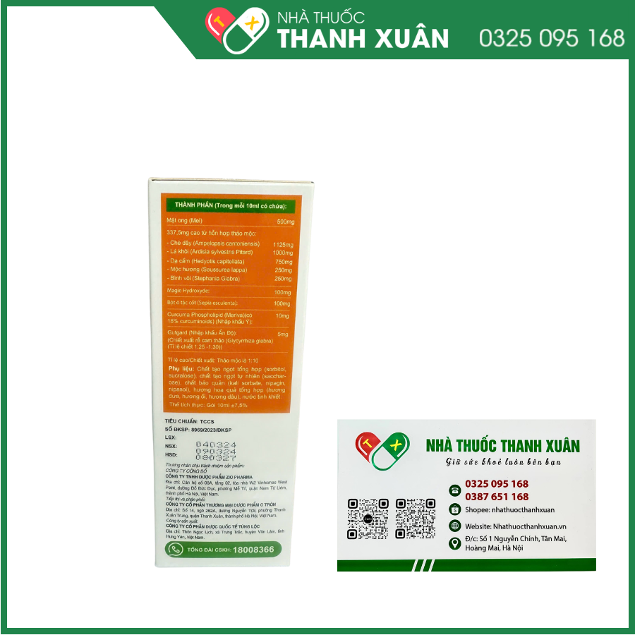 Hỗn dịch uống Omixx trị trào ngược dạ dày