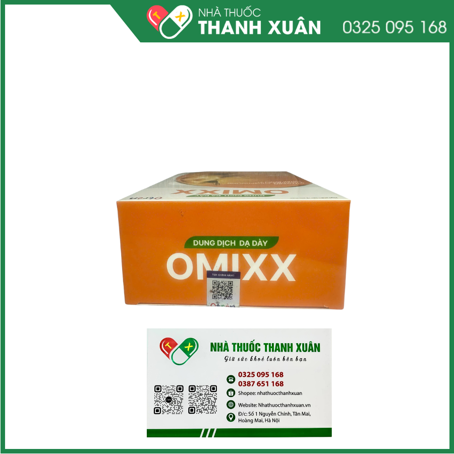 Hỗn dịch uống Omixx trị trào ngược dạ dày