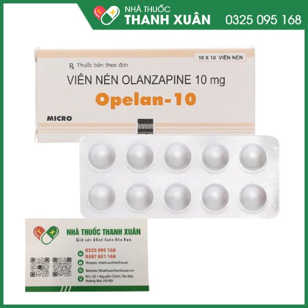Opelan-10 điều trị rối loạn tâm thần (10 vỉ x 10 viên)