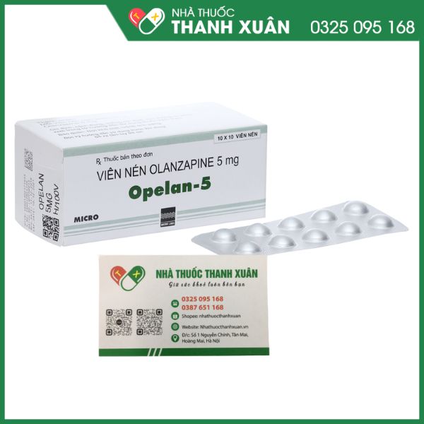 Opelan-5 điều trị rối loạn tâm thần (10 vỉ x 10 viên)