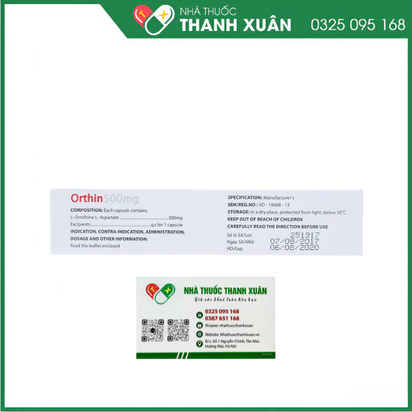 Orthin hỗ trợ điều trị hội chứng tăng amoniac trong các bệnh viêm gan cấp và mạn tính, xơ gan, não gan