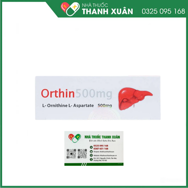Orthin hỗ trợ điều trị hội chứng tăng amoniac trong các bệnh viêm gan cấp và mạn tính, xơ gan, não gan