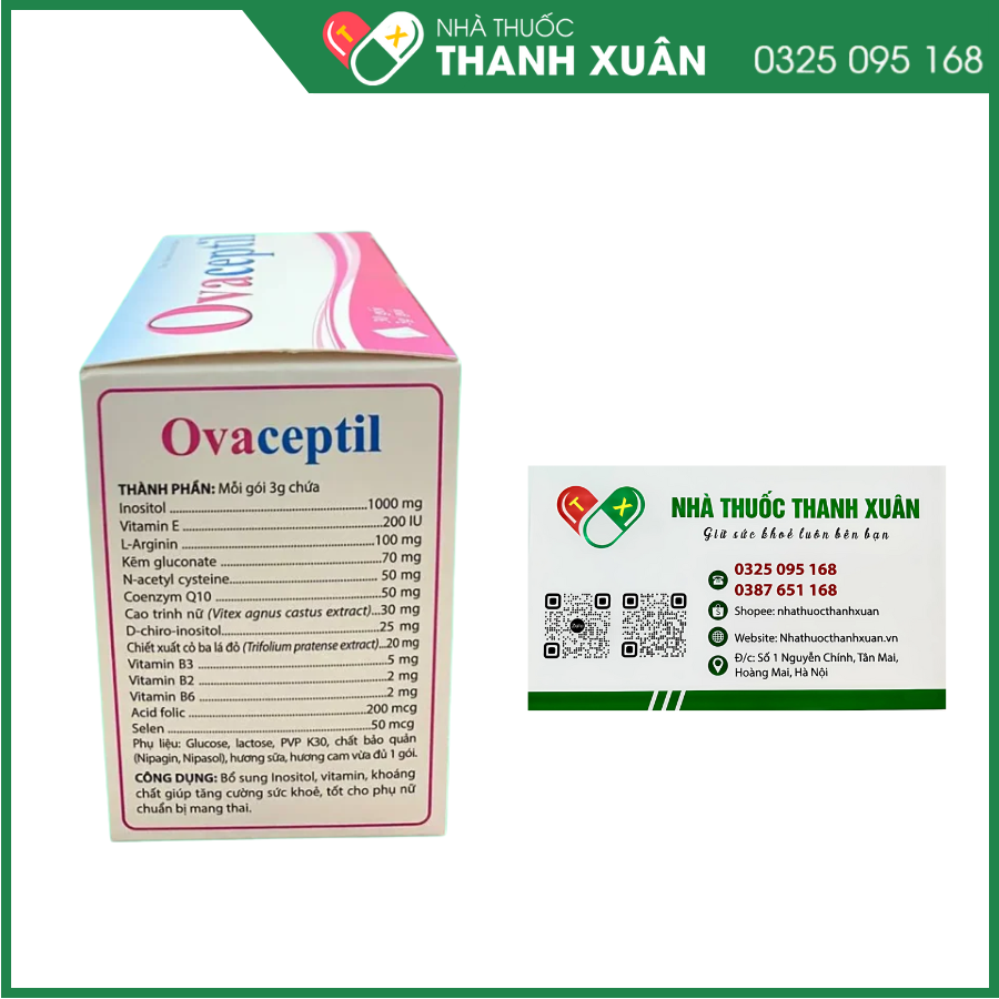 Ovaceptil - Thực phẩm bổ sung hỗ trợ sinh sản cho nữ
