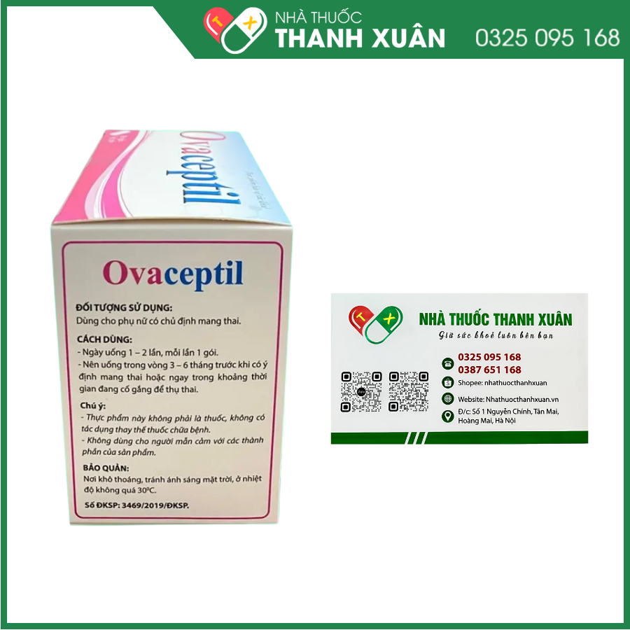 Ovaceptil - Thực phẩm bổ sung hỗ trợ sinh sản cho nữ