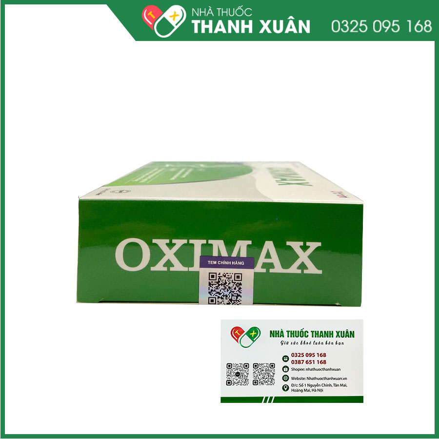 OXIMAX - Hỗ trợ giảm các triệu chứng sổ mũi, ngạt mũi, nhức đầu