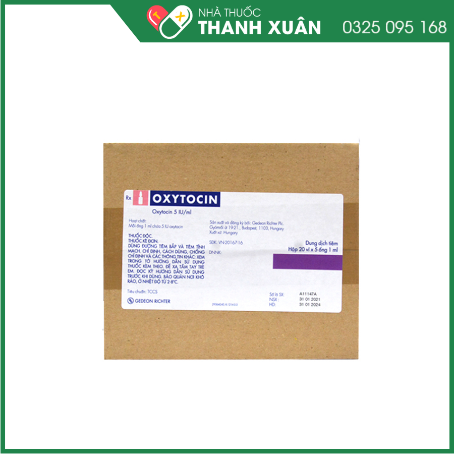 Dung dịch tiêm Oxytocin 5 IU/ml