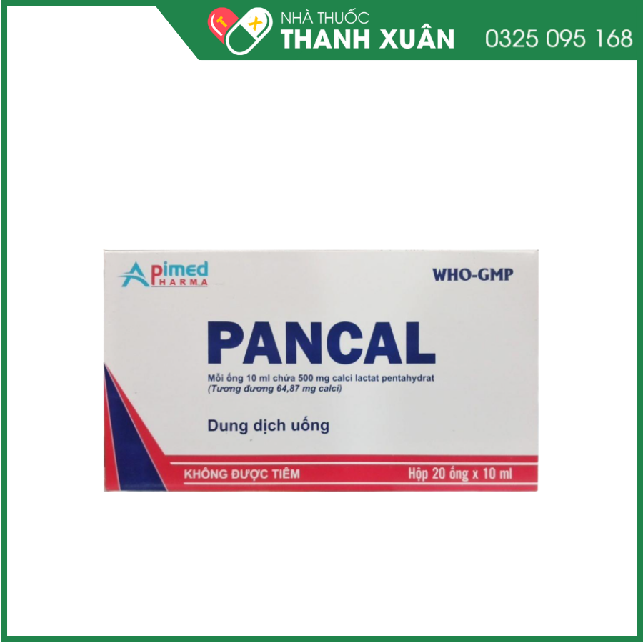 Pancal bổ sung Calci, ngăn ngừa còi xương, loãng xương