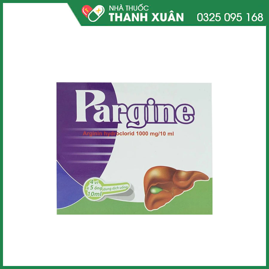 Pargine thuốc điều trị tăng amoniac máu, điều trị hỗ trợ các bệnh khó tiêu