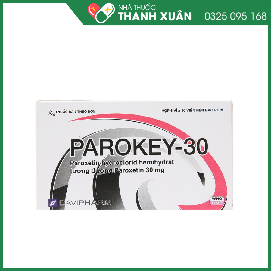 Parokey-30 điều trị bệnh trầm cảm và các rối loạn lo âu