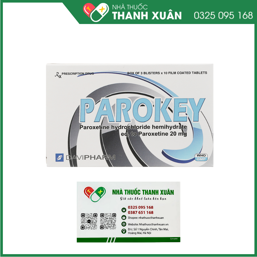 Parokey điều trị trầm cảm và các rối loạn lo âu