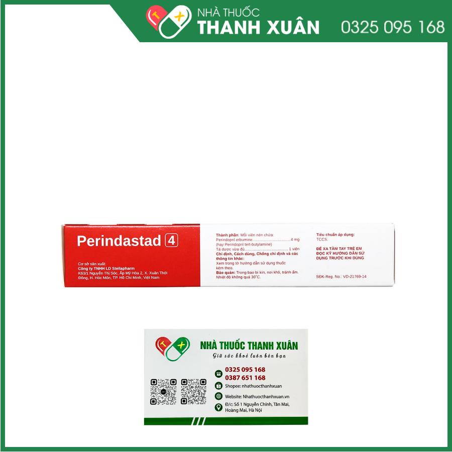 Perindastad 4 trị tăng huyết áp, suy tim