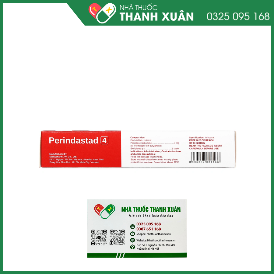 Perindastad 4 trị tăng huyết áp, suy tim