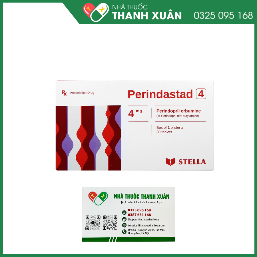 Perindastad 4 trị tăng huyết áp, suy tim