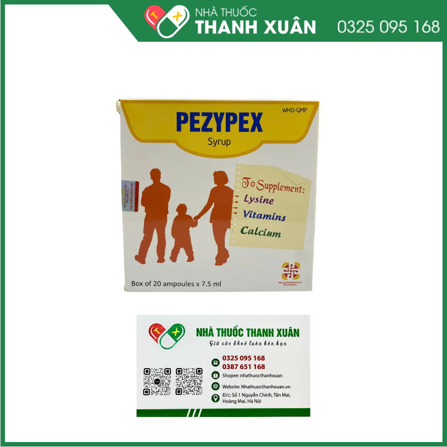 Pezypex - Giúp bổ sung vitamin và acid amin thiết yếu lysin