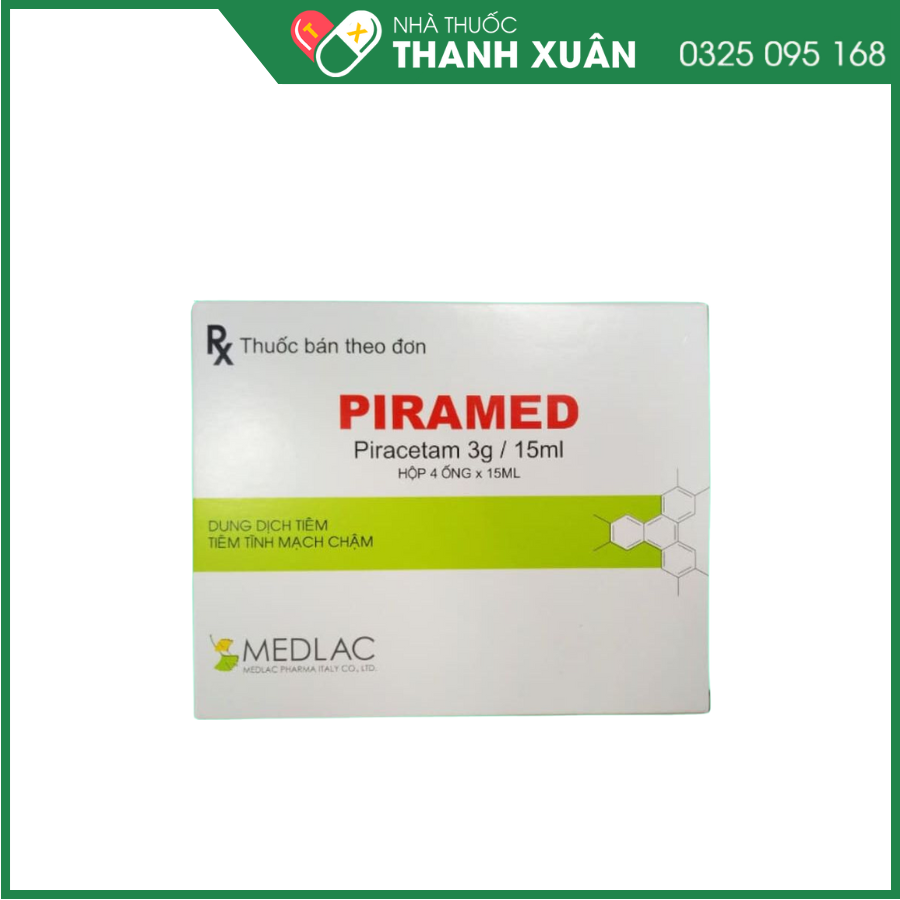 Thuốc tiêm Piramed điều trị triệu chứng chóng mặt, sa sút trí tuệ
