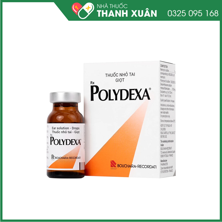 Polydexa thuốc nhỏ tai điều trị viêm tai ngoài do nhiễm khuẩn