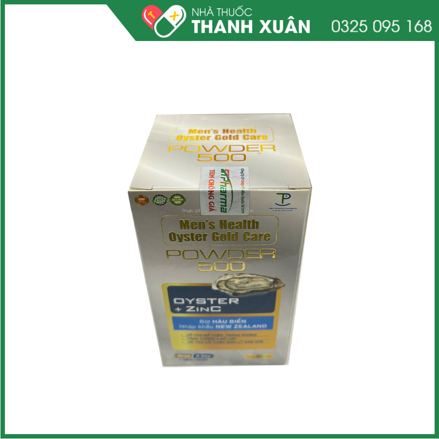 Men's Health Oyster Gold Care Powder 500 hỗ trợ tăng cường sinh lý nam