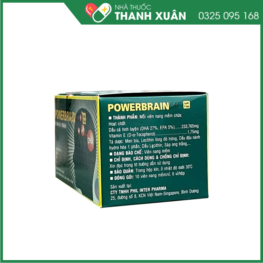 Powerbraincap trợ sự phát triển trí tuệ và thị lực ở trẻ em, hỗ trợ các bệnh lý tim mạch