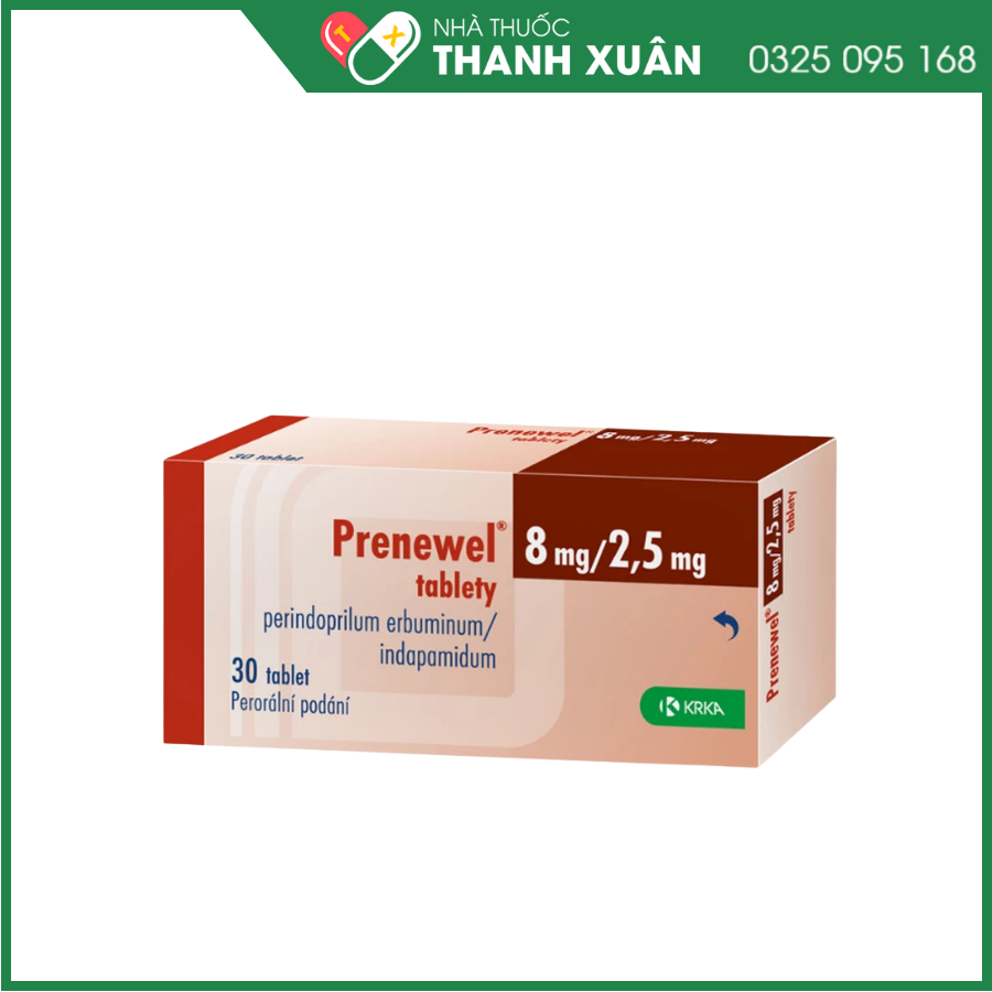 Prenewel 8mg/2.5mg KRKA điều trị tăng huyết áp