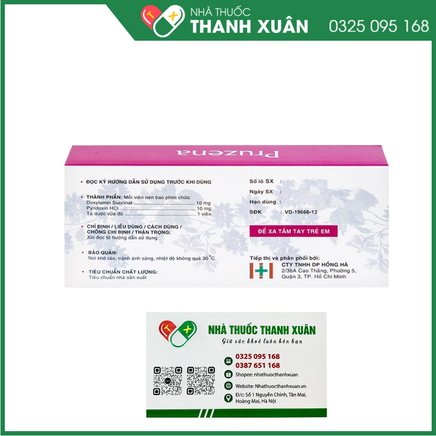 Pruzena giảm nôn nghén trong thai kỳ
