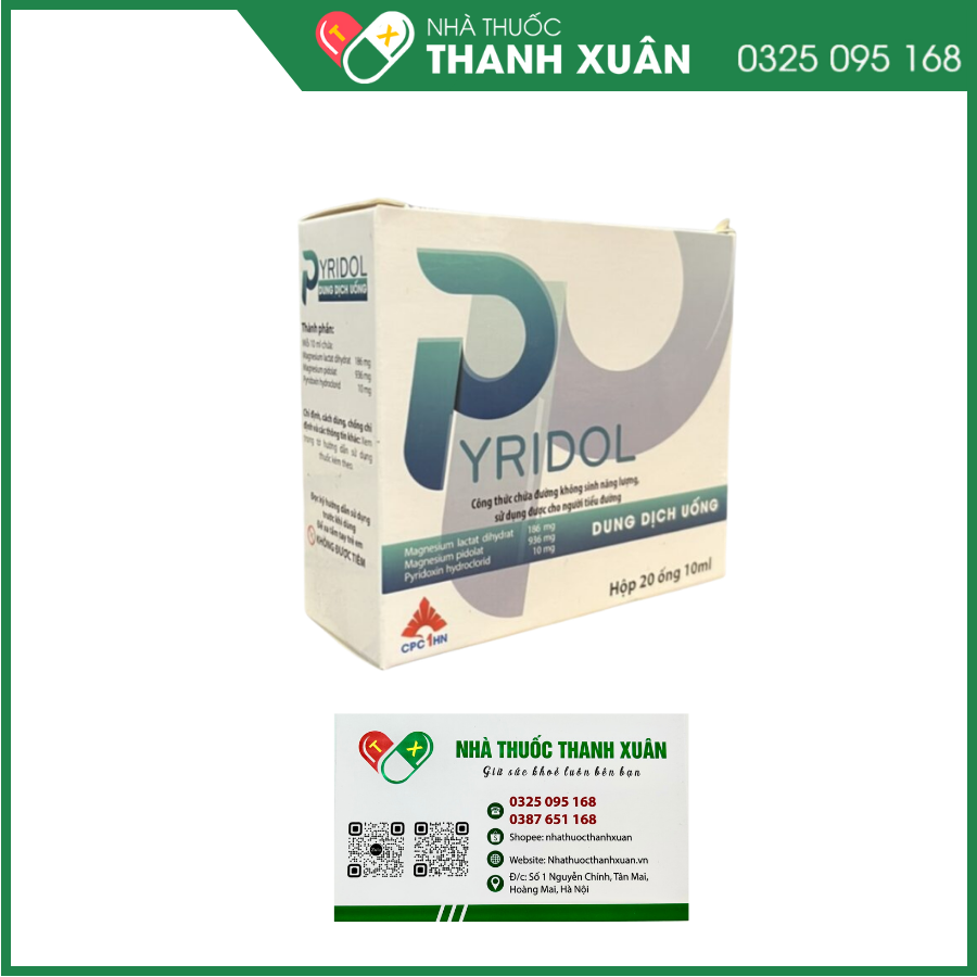 Pyridol điều trị thiếu magnesi nặng, giảm lo âu căng thẳng, rối loạn giấc ngủ