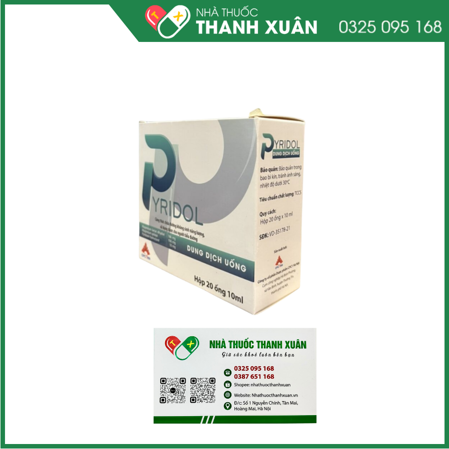 Pyridol điều trị thiếu magnesi nặng, giảm lo âu căng thẳng, rối loạn giấc ngủ