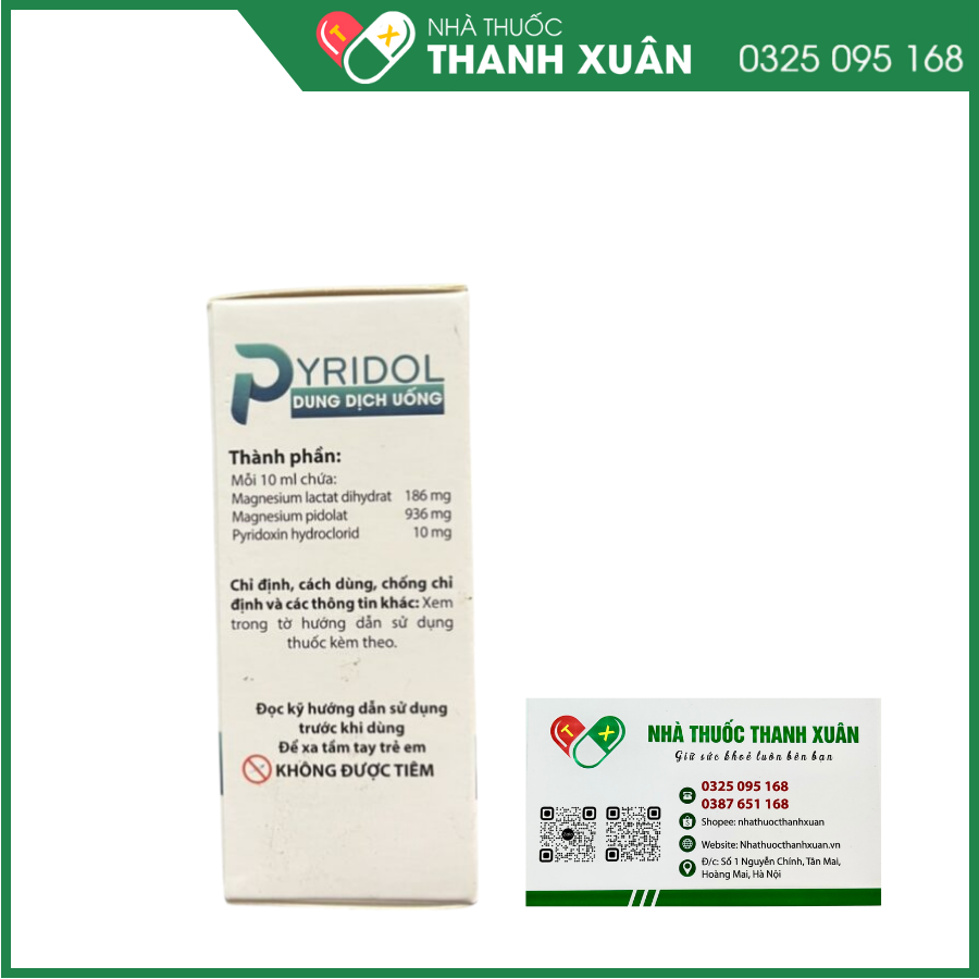 Pyridol điều trị thiếu magnesi nặng, giảm lo âu căng thẳng, rối loạn giấc ngủ