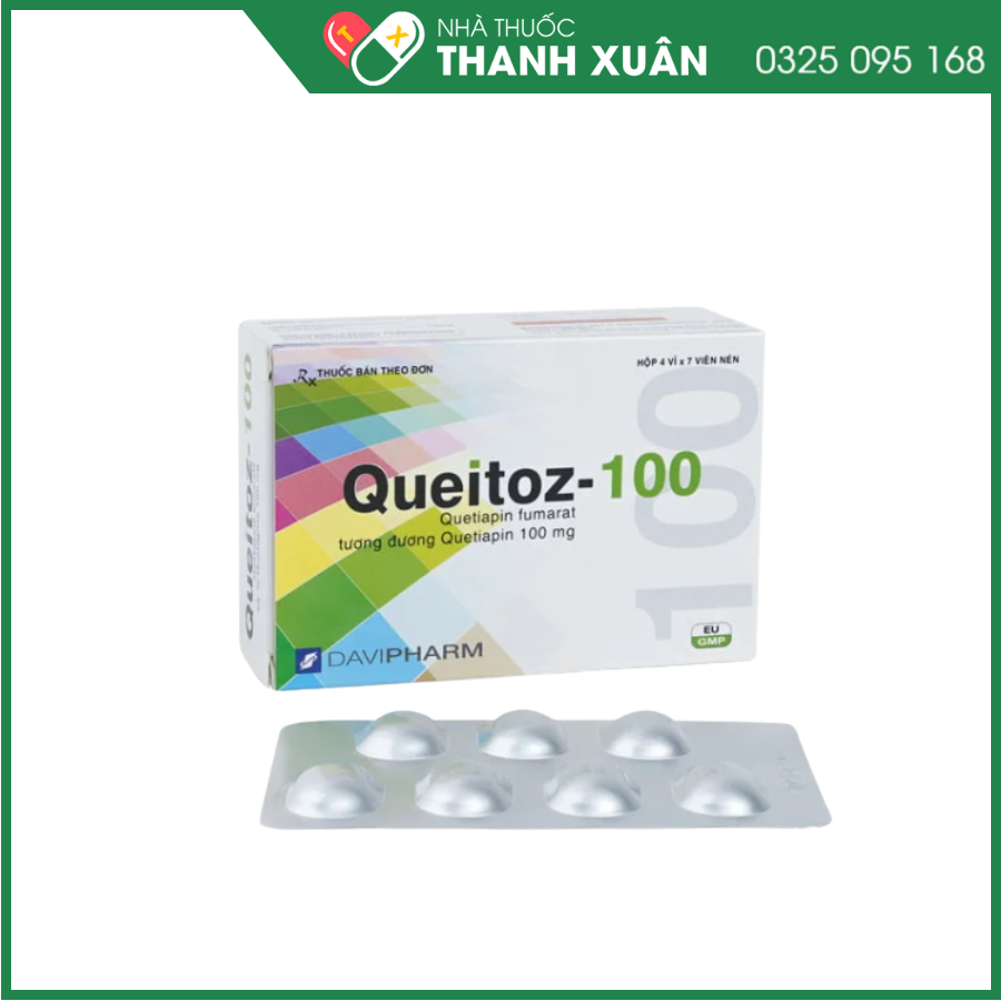 Queitoz-100 điều trị tâm thần phân liệt, rối loạn lưỡng cực