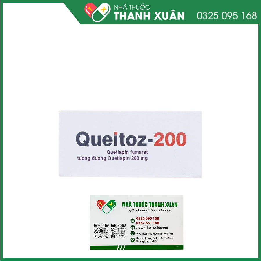 Queitoz-200 điều trị tâm thần phân liệt, rối loạn lưỡng cực