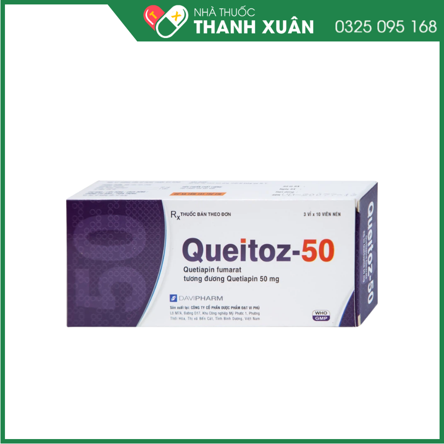 Queitoz-50 điều trị tâm thần phân liệt, rối loạn lưỡng cực