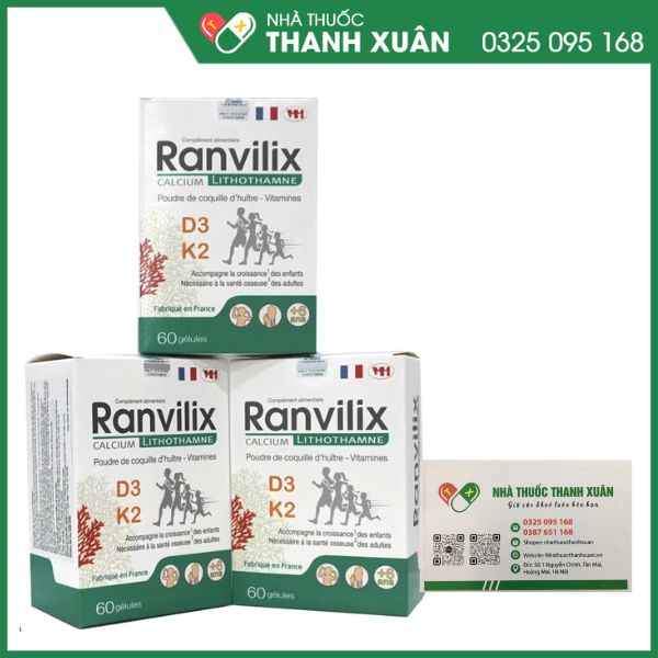 Ranvilix - Chống loãng xương, tăng trưởng chiều cao