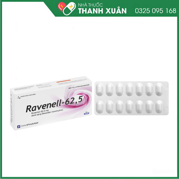 Ravenell-62.5 điều trị tăng áp lực động mạch phổi tiên phát
