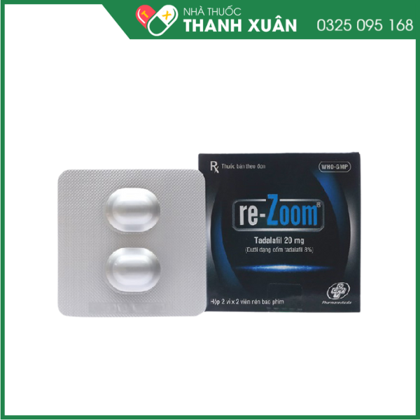 Re-Zoom 20mg trị rối loạn cương dương