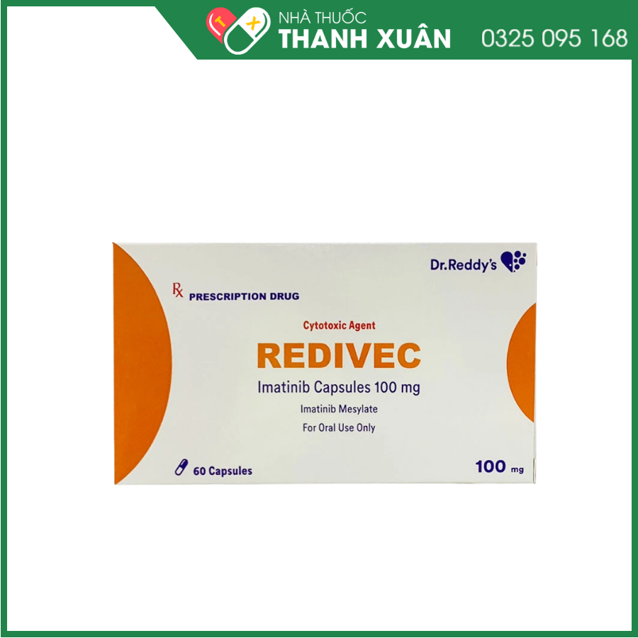Redivec 100mg điều trị bệnh bạch cầu tủy mạn