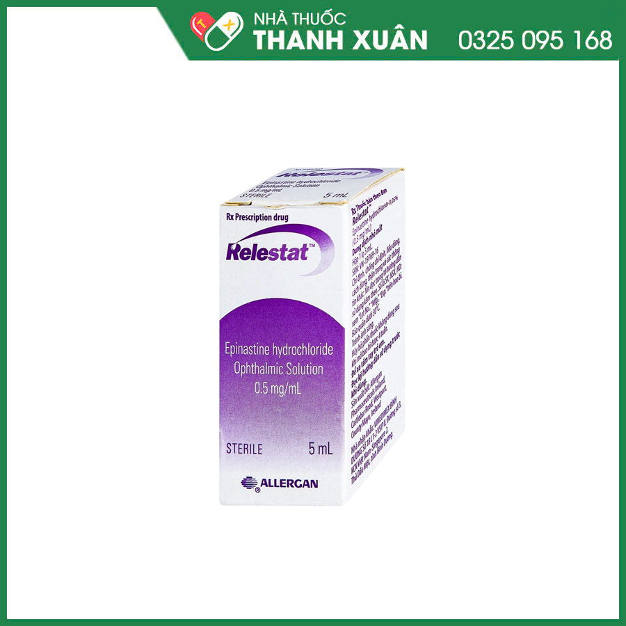 Relestat điều trị và phòng ngừa ngứa mắt liên quan đến viêm kết mạc dị ứng