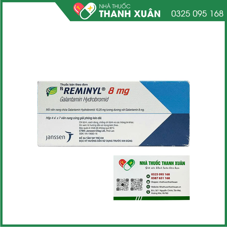Remin Inj Reminyl 8mg điều trị sa sút trí tuệ do bệnh Alzheimer mức độ nhẹ đến vừa