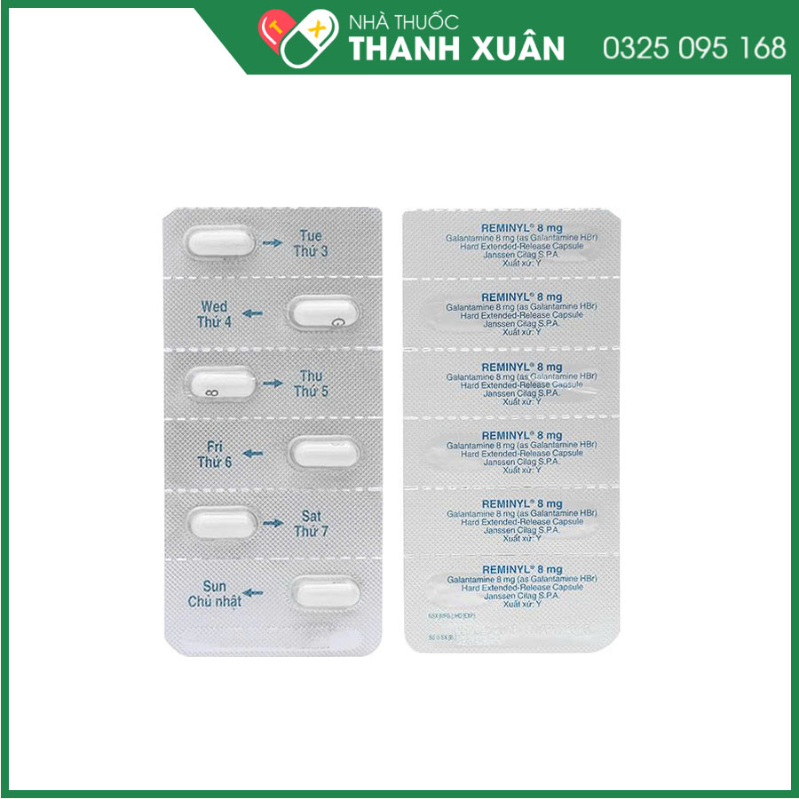 Remin Inj Reminyl 8mg điều trị sa sút trí tuệ do bệnh Alzheimer mức độ nhẹ đến vừa