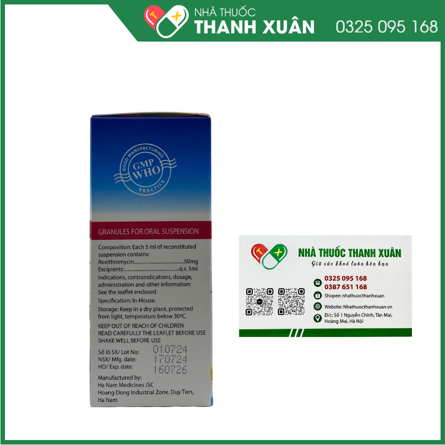 Rexamine Susp - Điều trị các bệnh nhiễm khuẩn