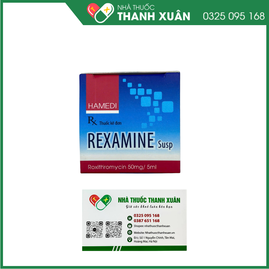 Rexamine Susp - Điều trị các bệnh nhiễm khuẩn