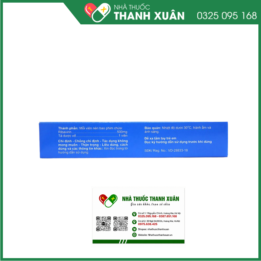 Ribatagin 500 điều trị virus viêm gan C mạn tính