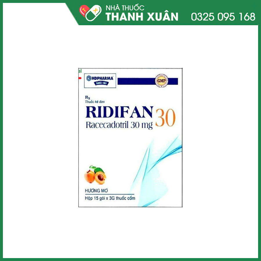 Ridifan 30mg thuốc điều trị triệu chứng tiêu chảy cấp ở trẻ em